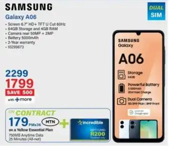 Incredible Connection SAMSUNG Galaxy A06 offer