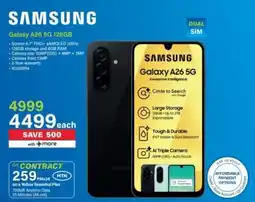 Incredible Connection SAMSUNG Galaxy A26 5G 128GB offer