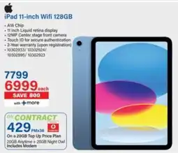 Incredible Connection iPad 11-inch Wifi 128GB offer