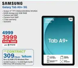 Incredible Connection SAMSUNG Galaxy Tab A9+ 5G offer