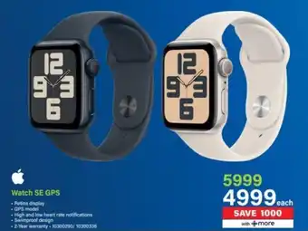 Incredible Connection Apple Watch SE GPS offer