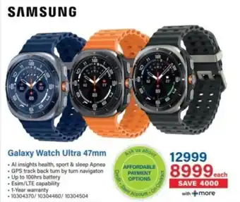 Incredible Connection SAMSUNG Galaxy Watch Ultra 47mm offer