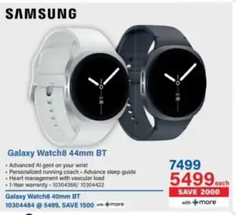 Incredible Connection SAMSUNG Galaxy Watch8 44mm BT offer