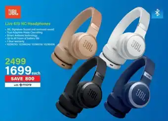 Incredible Connection JBL Live 670 NC Headphones offer
