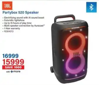 Incredible Connection JBL Partybox 520 Speaker offer