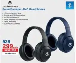 Incredible Connection Volkano SoundSweeper ANC Headphones offer