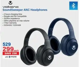 Incredible Connection Volkano SoundSweeper ANC Headphones offer