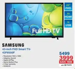 Incredible Connection SAMSUNG 43-inch FHD Smart TV offer