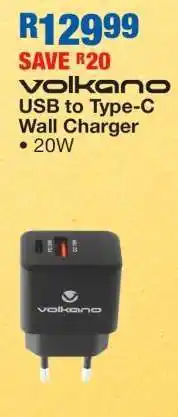 OK Furniture Volkano USB to Type-C Wall Charger offer