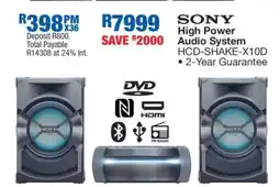 OK Furniture Sony High Power Audio System HCD SHAKE-X10D offer