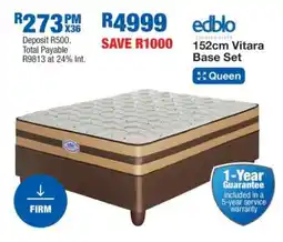 OK Furniture 152cm Vitara Base Set offer