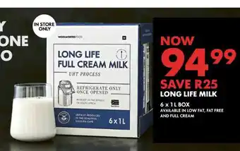 Woolworths Long Life Milk offer