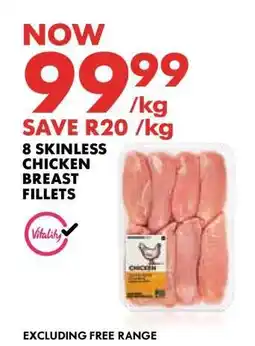 Woolworths 8 Skinless Chicken Breast Fillets offer