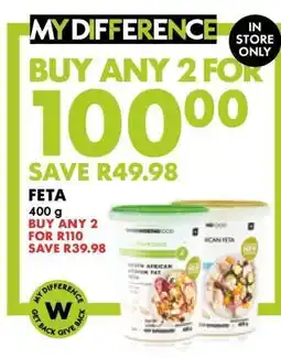 Woolworths Feta offer