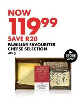 Woolworths Familiar Favourites Cheese Selection offer