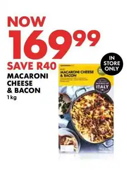 Woolworths Macaroni Cheese & Bacon offer