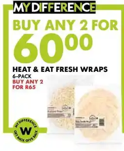 Woolworths Heat & Eat Fresh Wraps offer