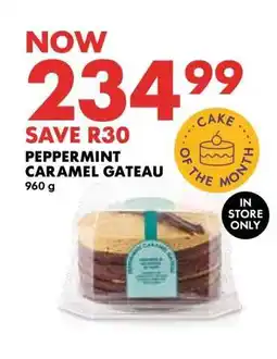 Woolworths Peppermint Caramel Gateau offer