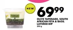 Woolworths Olive Tapenade, South African Feta & Basil Layered Dip offer