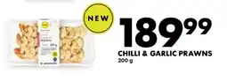 Woolworths CHILLI & GARLIC PRAWNS offer