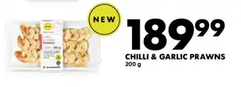 Woolworths CHILLI & GARLIC PRAWNS offer
