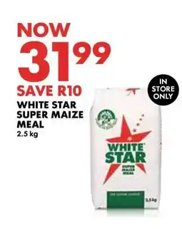 Woolworths WHITE STAR SUPER MAIZE MEAL offer