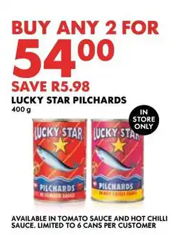 Woolworths LUCKY STAR PILCHARDS offer