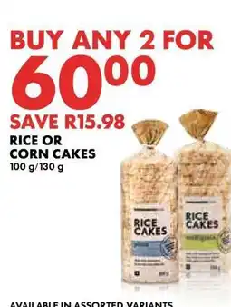 Woolworths Rice or Corn Cakes offer