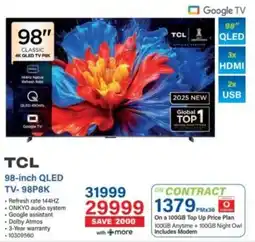 Incredible Connection TCL 98-inch QLED TV-98P8K offer