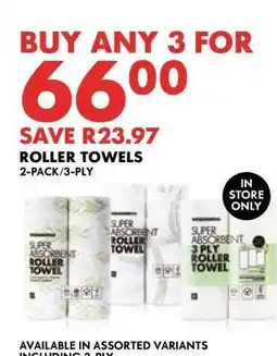 Woolworths ROLLER TOWELS offer