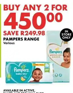 Woolworths Pampers Range offer