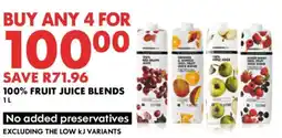 Woolworths 100% Fruit Juice Blends offer
