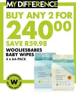 Woolworths WOOLIESBABES BABY WIPES offer