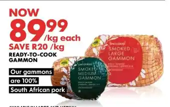 Woolworths Smoked Large Gammon offer