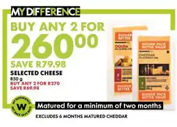 Woolworths Selected Cheese offer