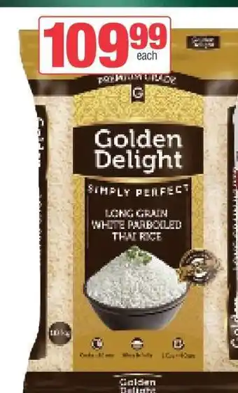 Spar Golden Delight Long Grain White Parboiled Thai Rice offer