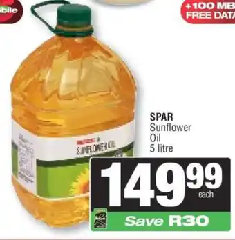 Spar SPAR Sunflower Oil offer