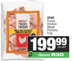 Spar SPAR Frozen Chicken Mixed Portions 5 kg offer