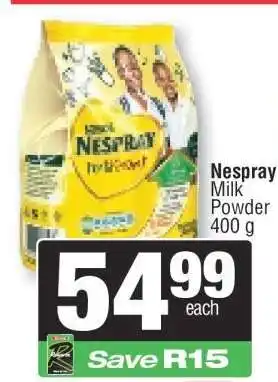 Spar Nespray Milk Powder 400 g offer