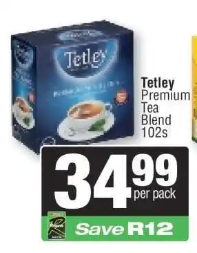 Spar Tetley Premium Tea Blend 102s offer