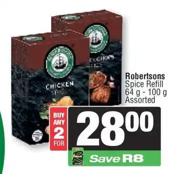 Spar Robertsons Spice Refill offer
