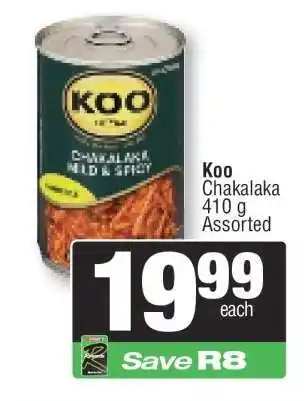 Spar KOO CHAKALAKA offer
