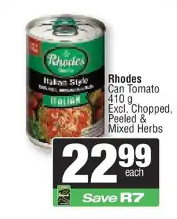 Spar Rhodes Can Tomato offer
