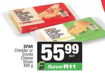 Spar SPAR Cheddar or Gouda Cheese Slices offer