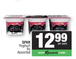 Spar SPAR Yoghurt 6s Assorted offer