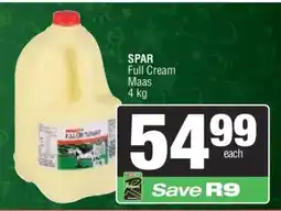 Spar SPAR Full Cream Maas offer