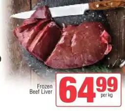 Spar Frozen Beef Liver offer