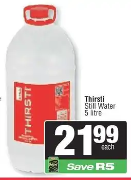 Spar Thirsti Still Water offer