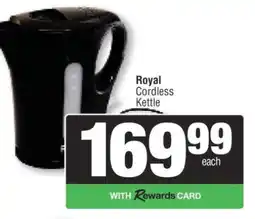 Spar Royal Cordless Kettle offer