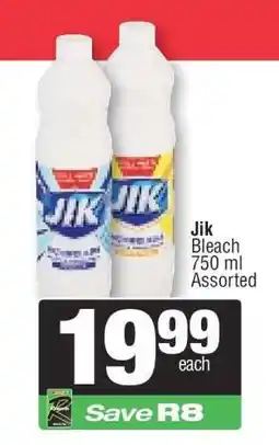 Spar Jik Bleach offer